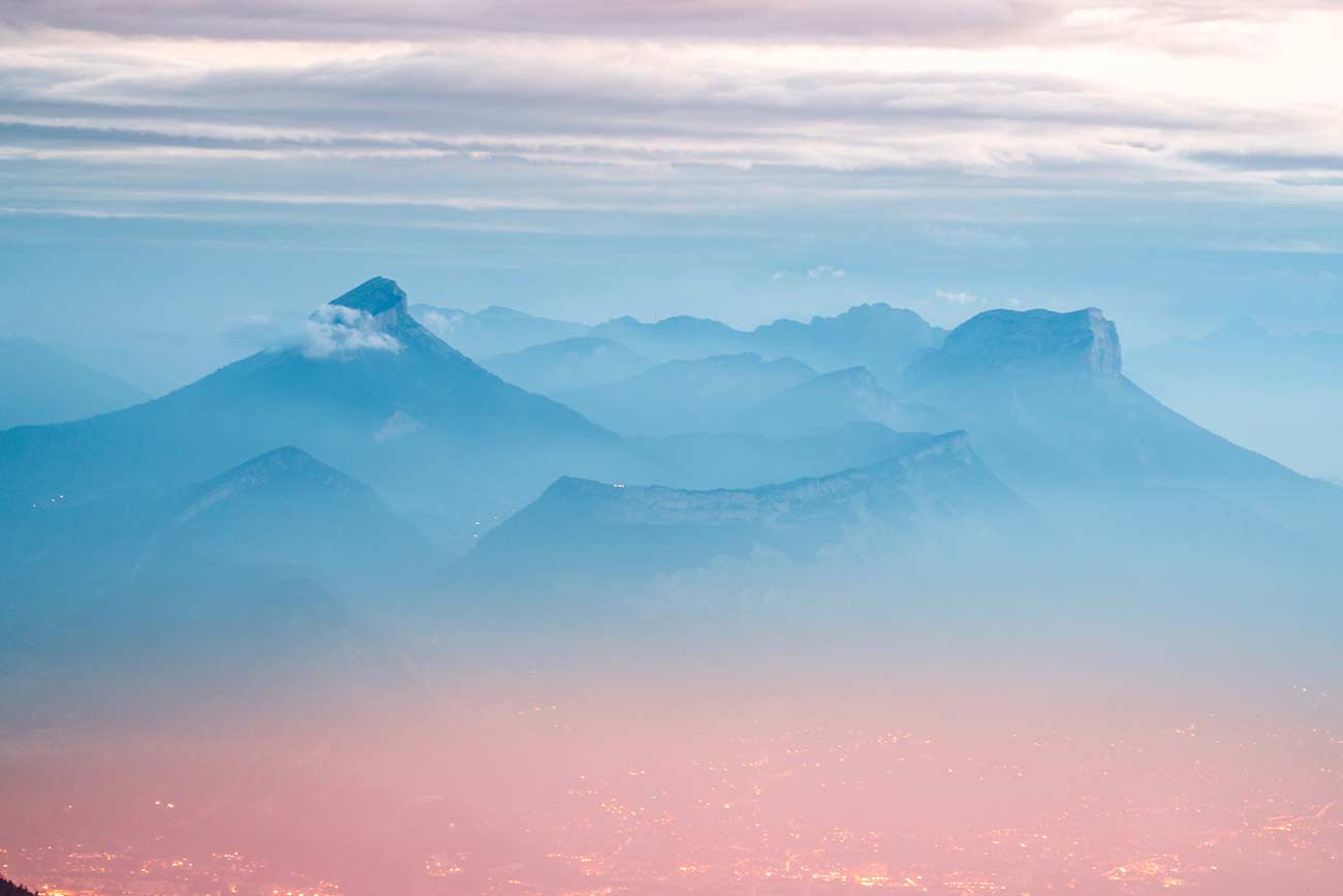 Massif de la Chartreuse vu depuis le Vercors