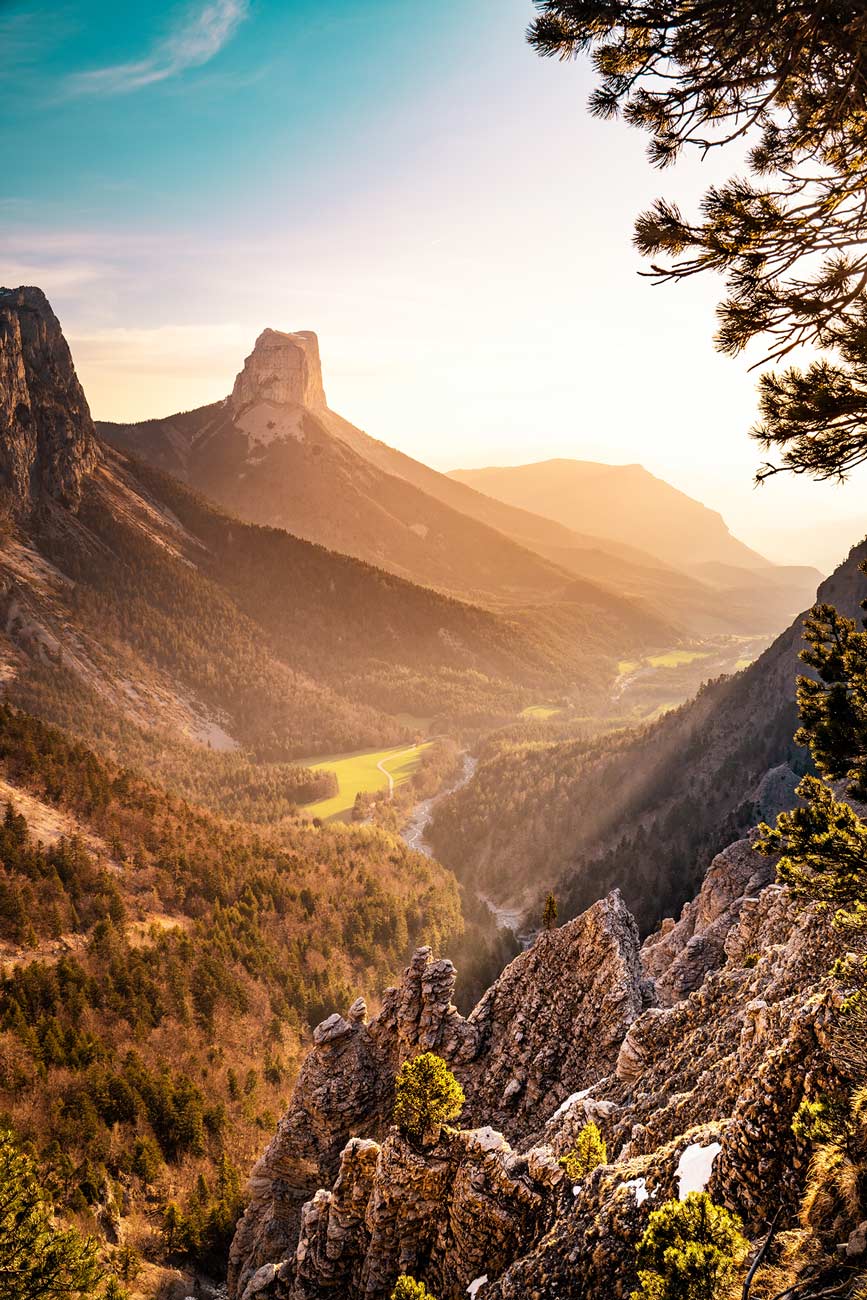 Le Mont Aiguille depuis le pas de l'Aiguille